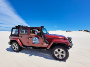 Atlantis dunes in a jeep