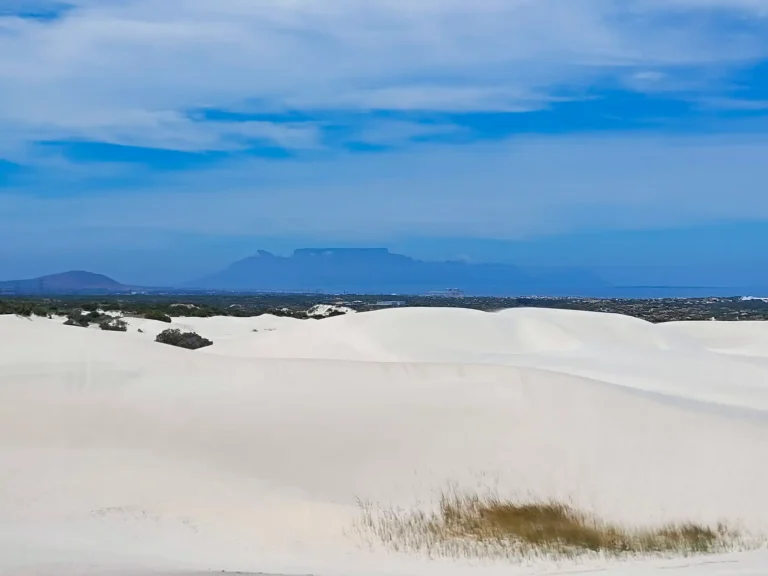 Table Mountain with dunes in the foreground